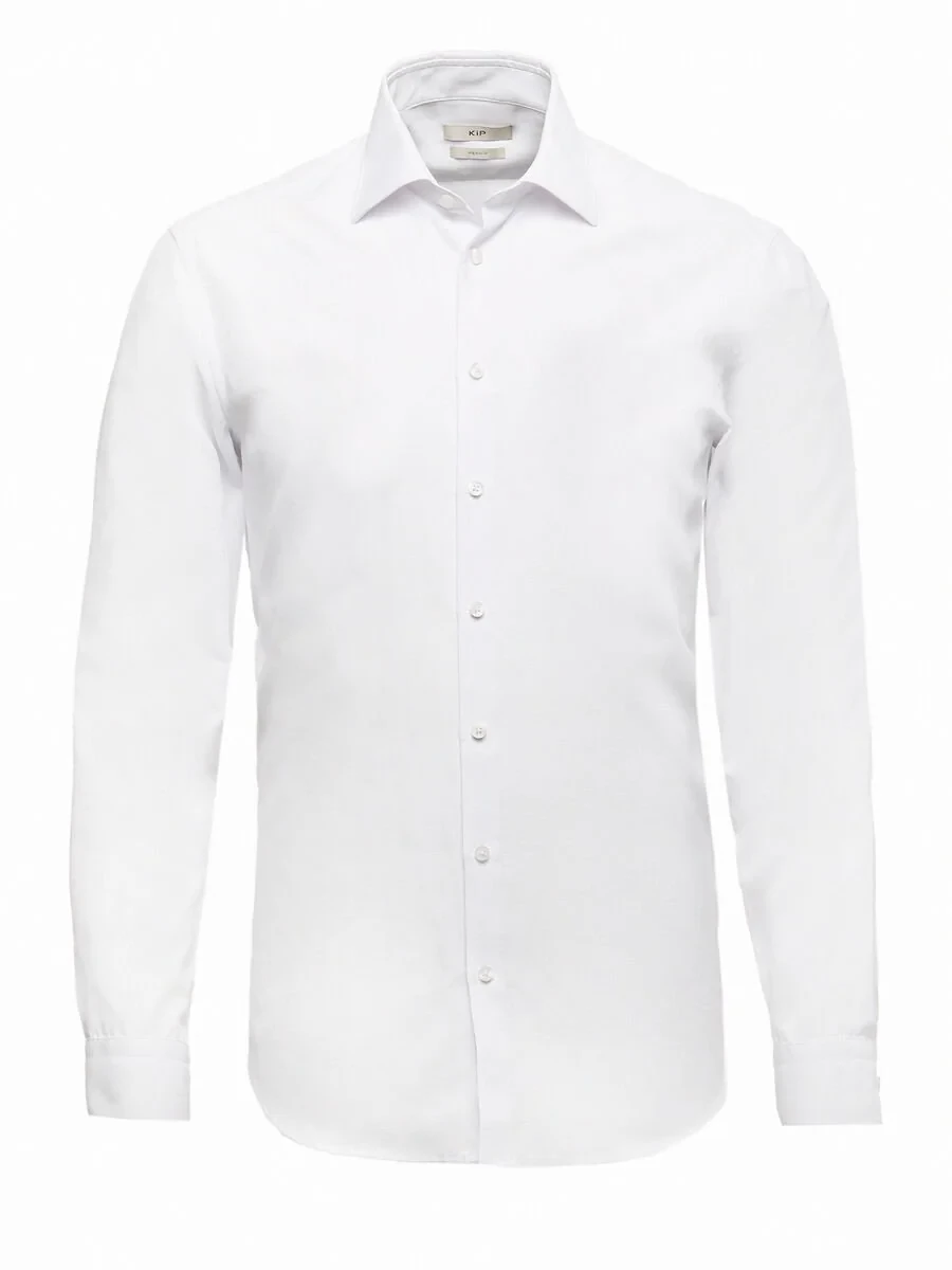 White Micro Regular Fit Weaving Classical Cotton Blended Shirt - 6