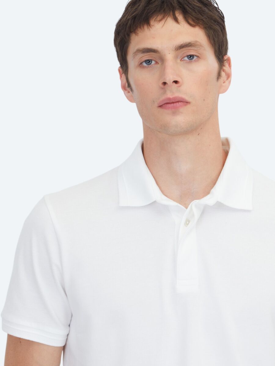 White Plain 100% Cotton T-Shirt - 3