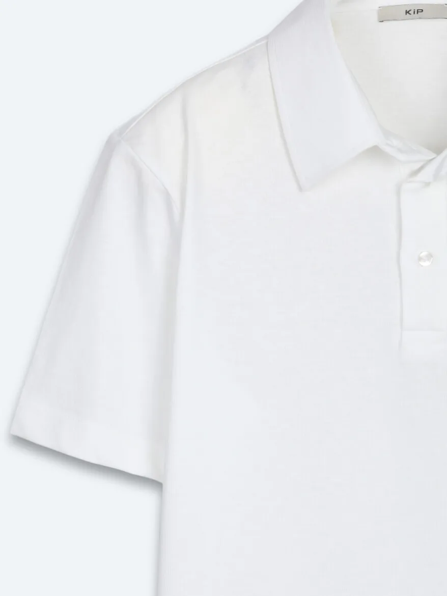 White Plain Cotton Blended T-Shirt - 7