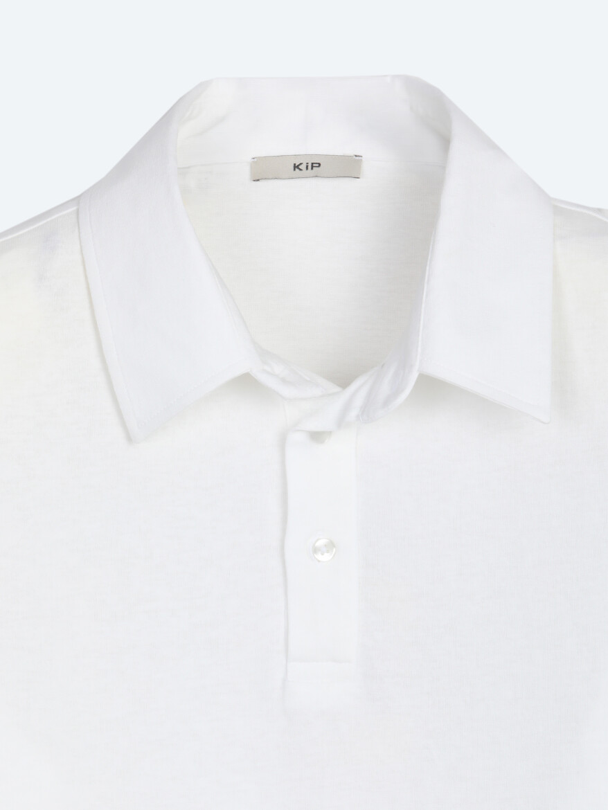 White Plain Cotton Blended T-Shirt - 8