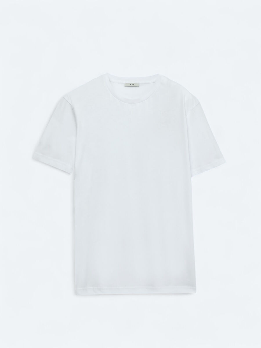 White Plain Crew Neck 100% Cotton T-Shirt - 5