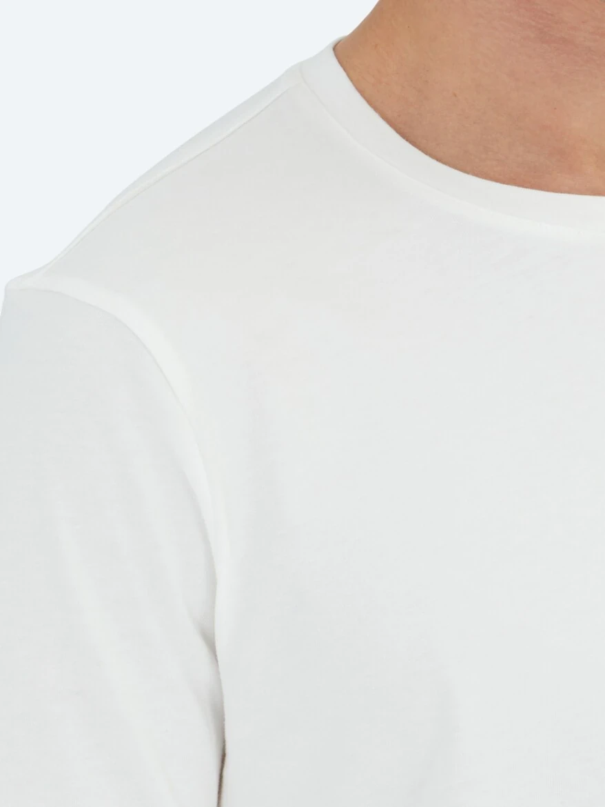 White Plain Crew Neck 100% Cotton T-Shirt 