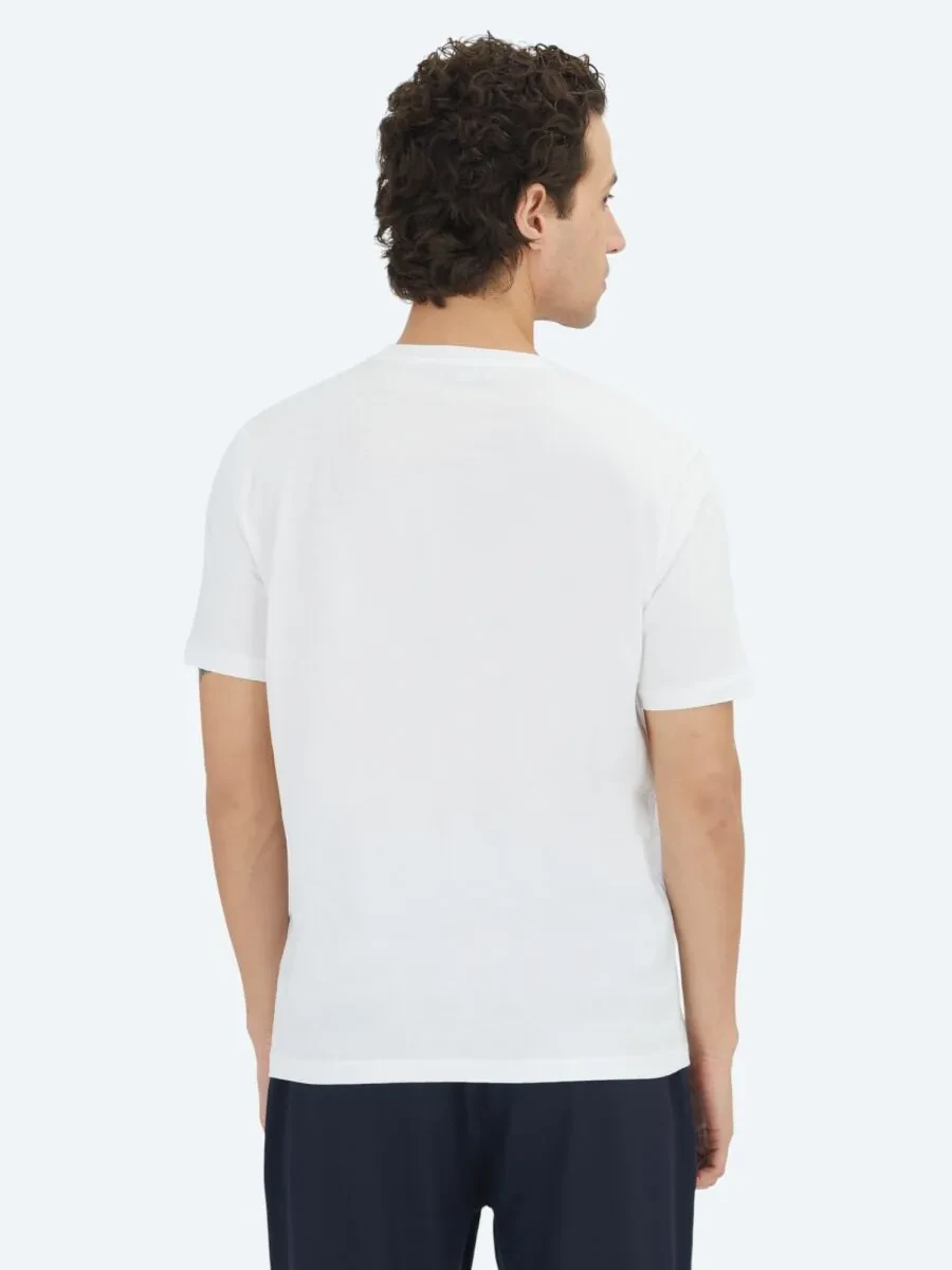 White Plain Crew Neck 100% Cotton T-Shirt - 5