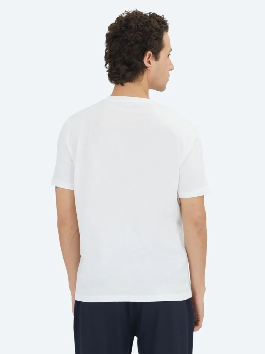 White Plain Crew Neck 100% Cotton T-Shirt - 5