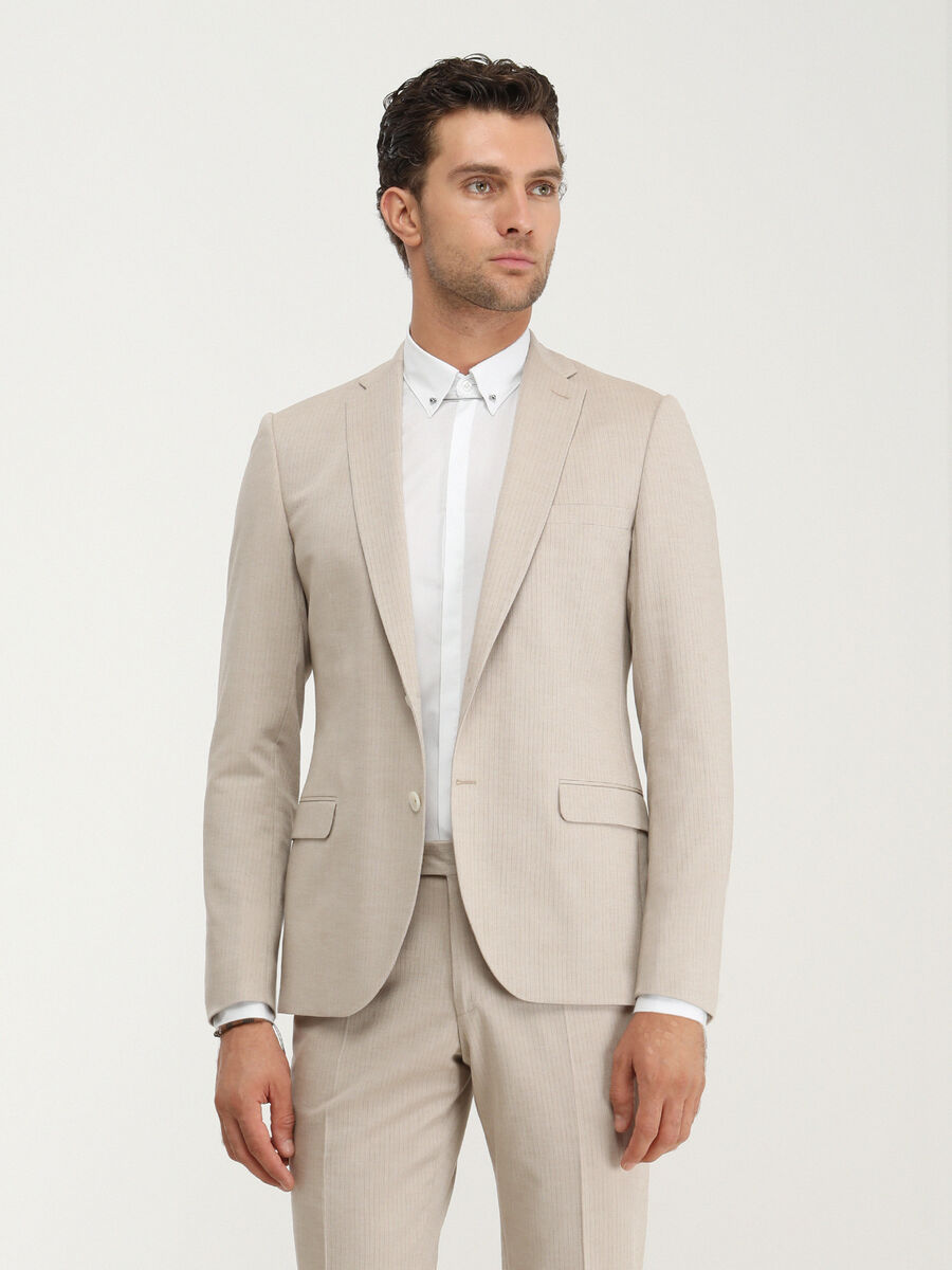 White Plain Slim Fit Flat Cuff Classic Collar Tuxedo Shirts - 4