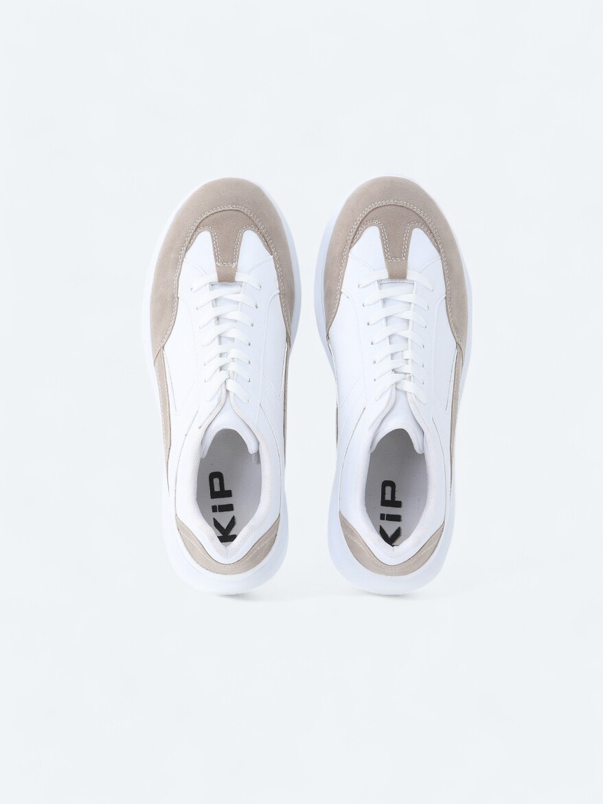 White Suede Sneaker - 5