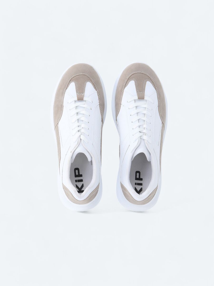 White Suede Sneaker - 5