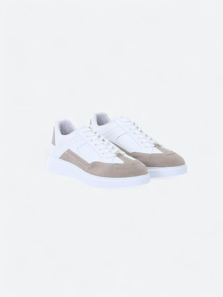 White Suede Sport Sneaker - 2