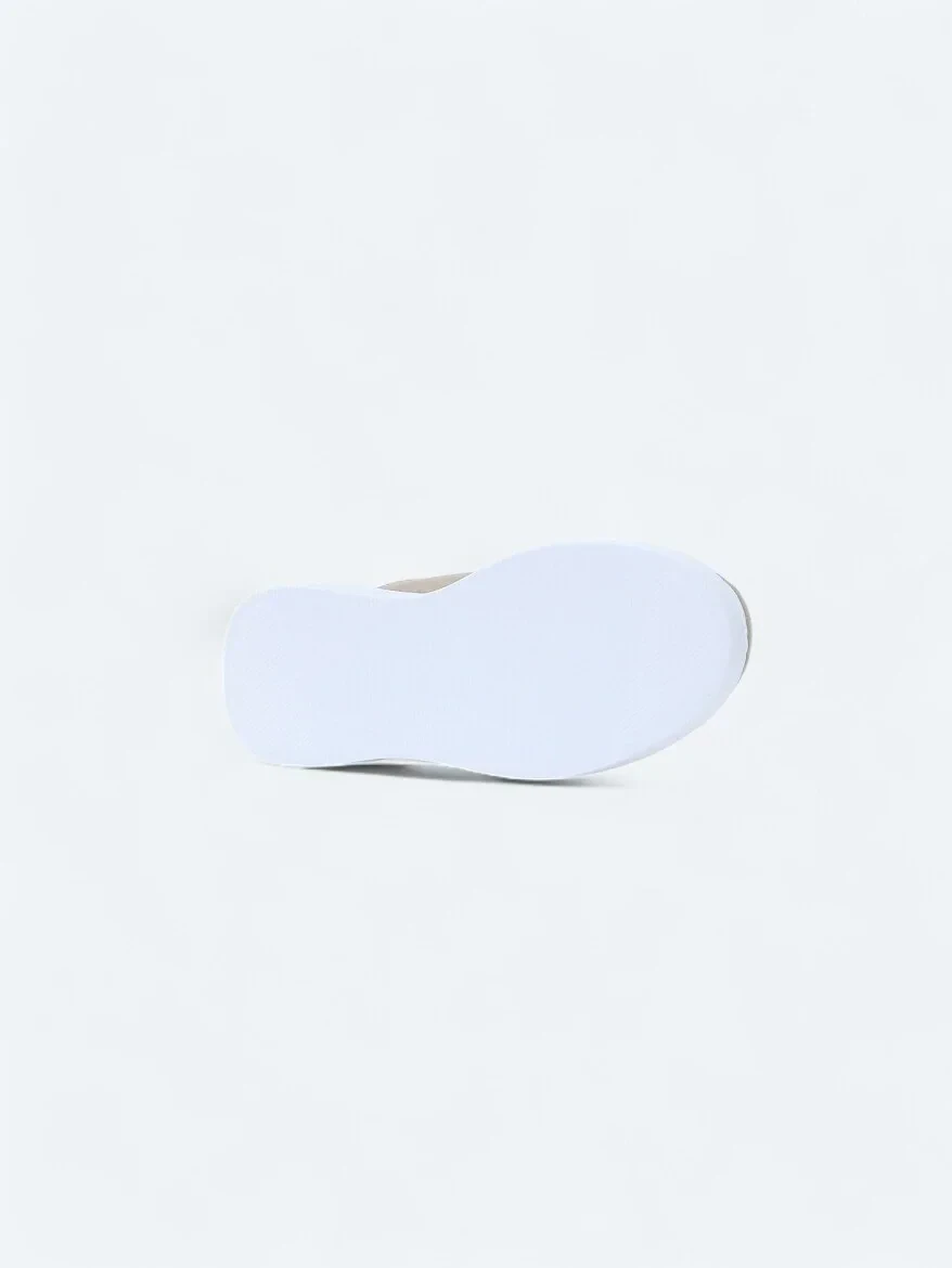 White Suede Sport Sneaker - 4