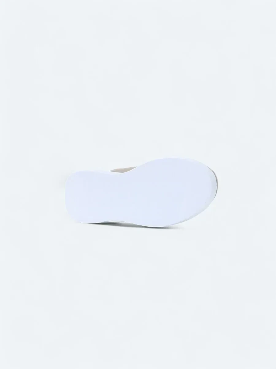 White Suede Sport Sneaker - 4