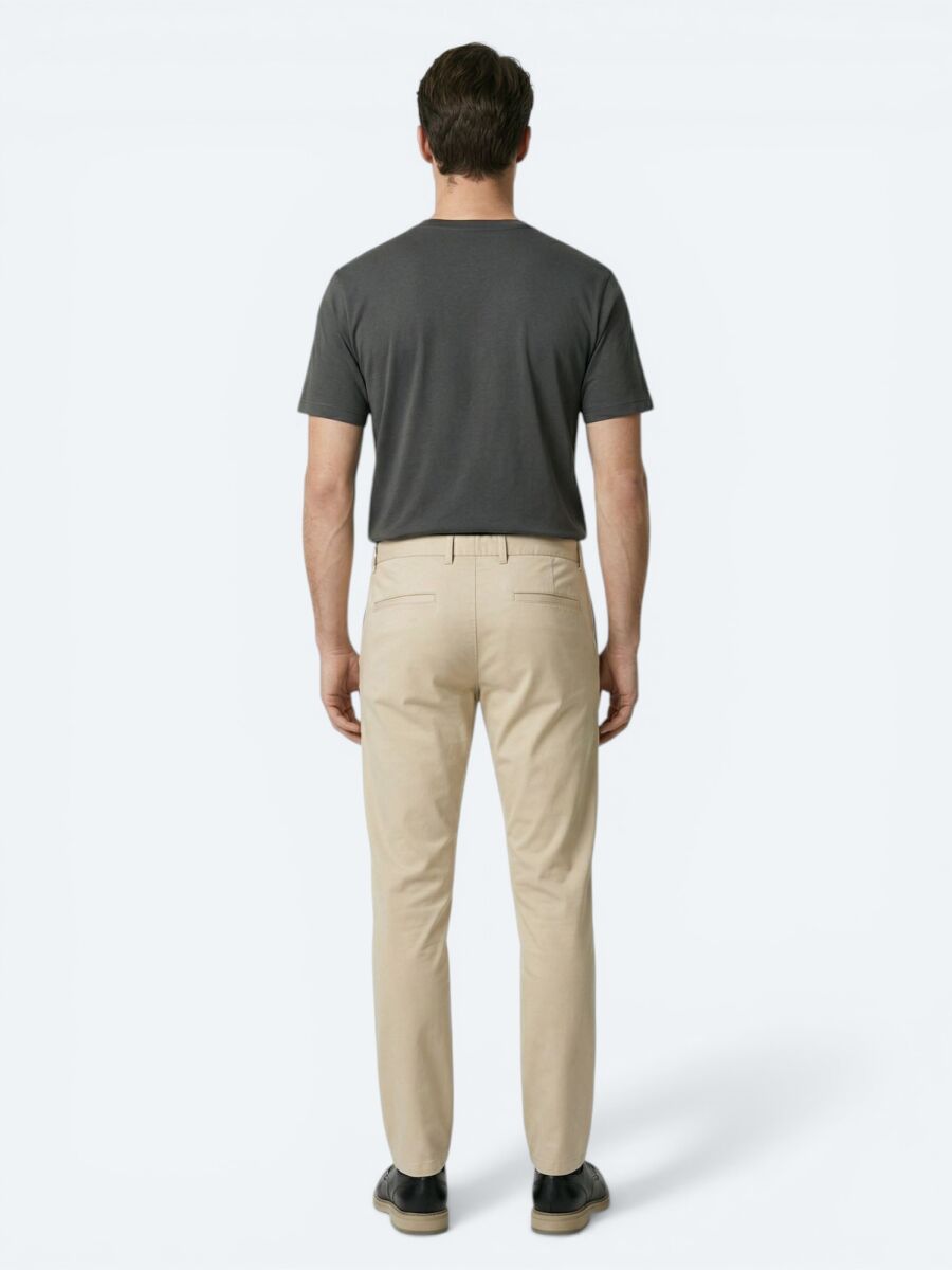 Yağ Yeşili Dokuma Jogging Fit Casual Pamuk Karışımlı Pantolon - 5