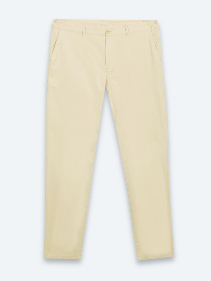 Yağ Yeşili Dokuma Jogging Fit Casual Pamuk Karışımlı Pantolon - 6