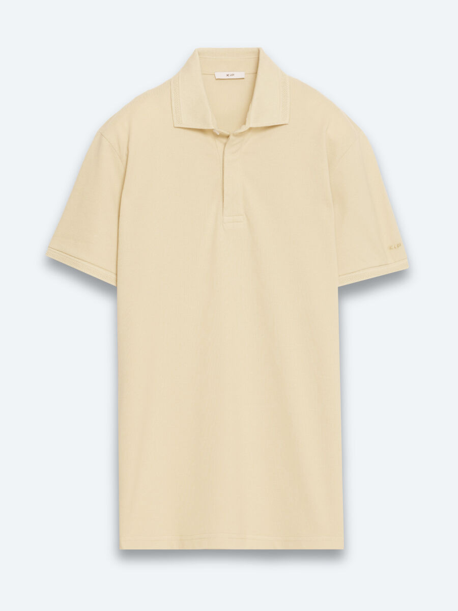 Yağ Yeşili Düz %100 Pamuk T-Shirt - 7