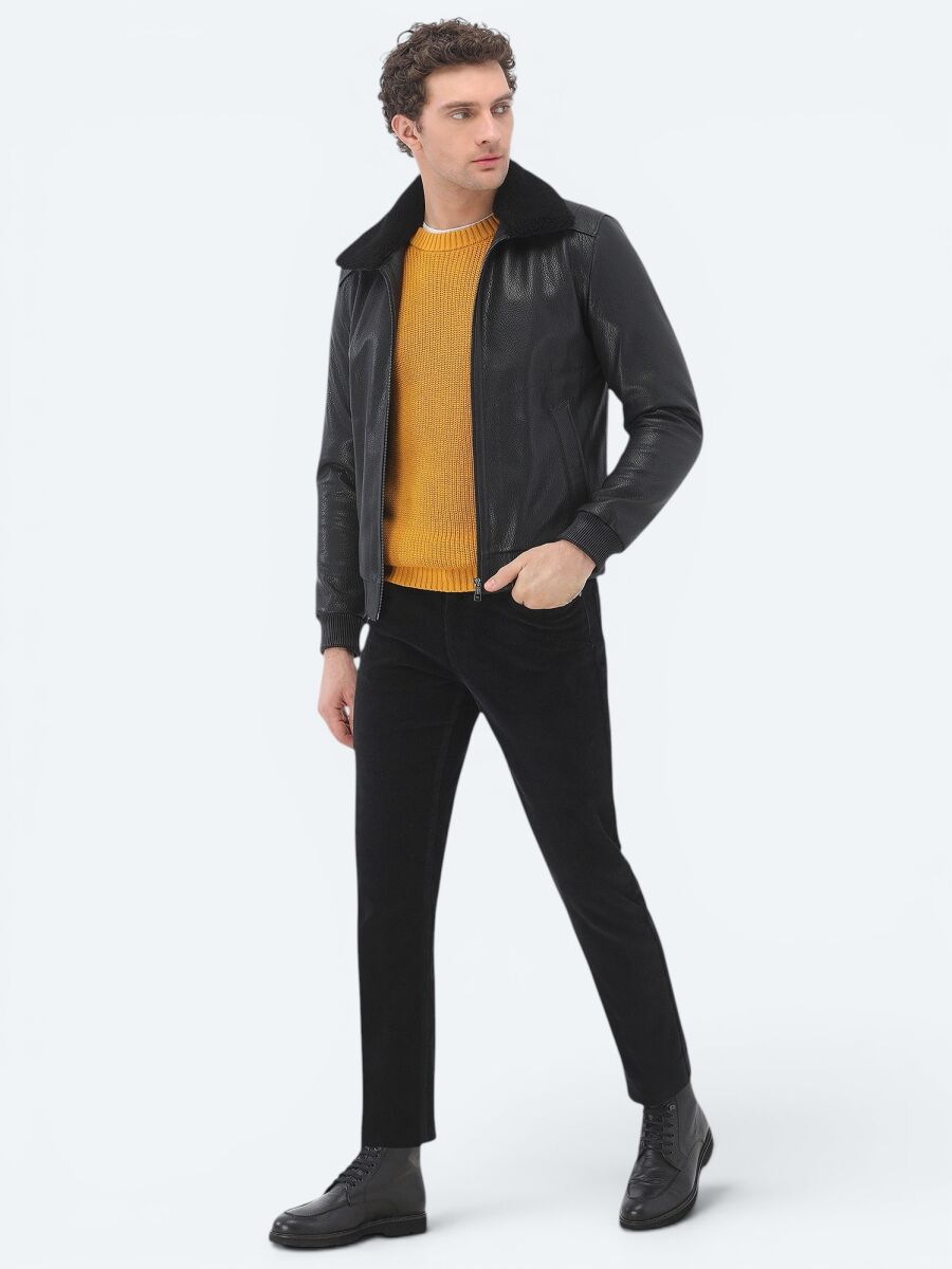 Yellow Knitwear Sweatshirt - 3