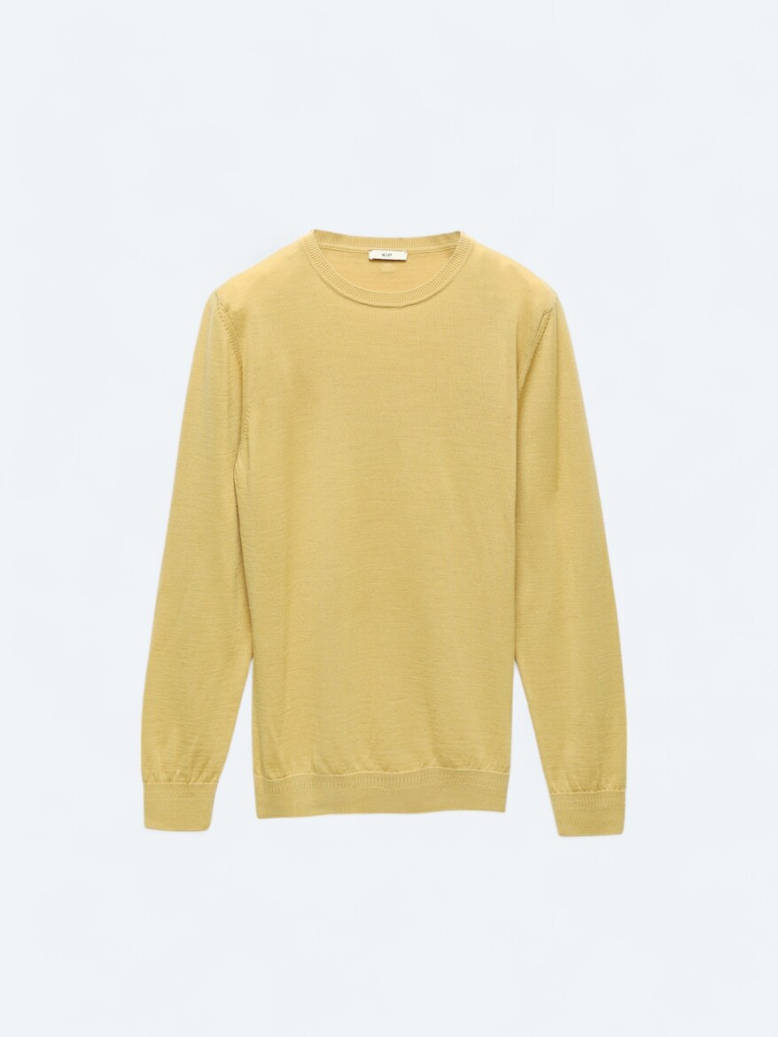 Yellow Knitwear Sweatshirt - 6