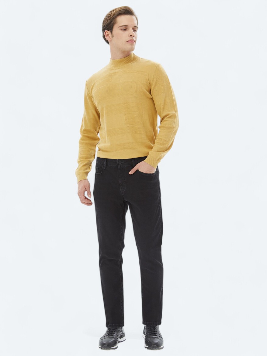 Yellow Knitwear Sweatshirt - 2