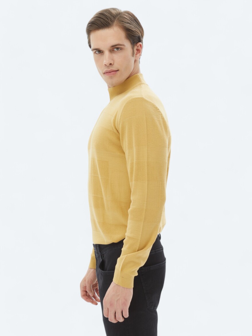 Yellow Knitwear Sweatshirt - 3