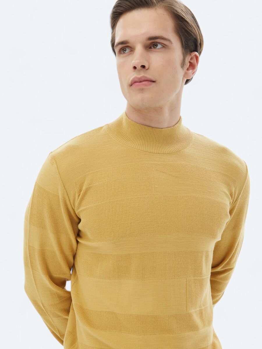Yellow Knitwear Sweatshirt - 4