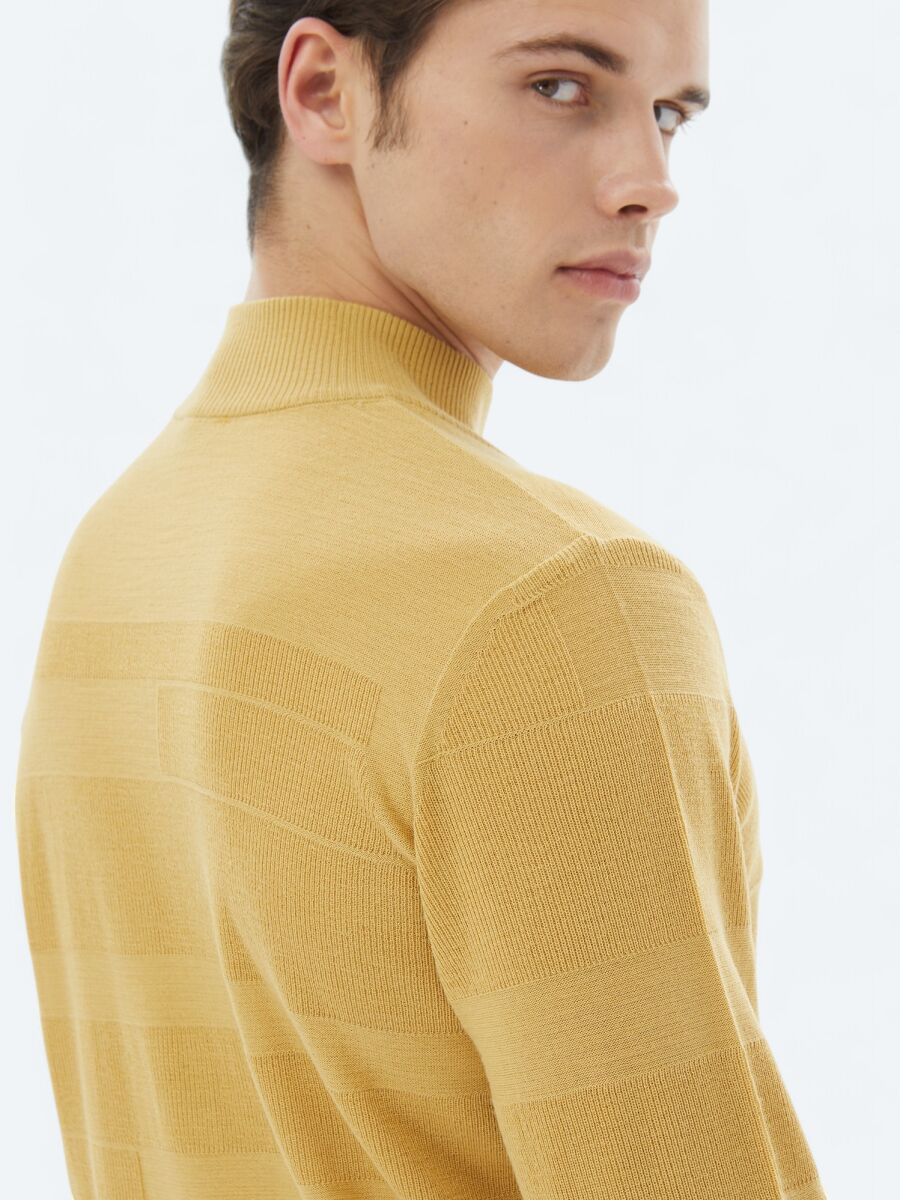 Yellow Knitwear Sweatshirt - 5