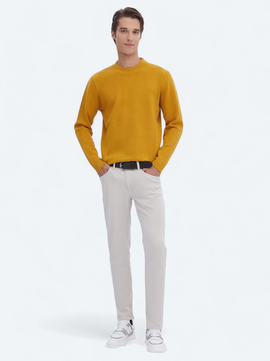 Yellow Knitwear Sweatshirt - 2