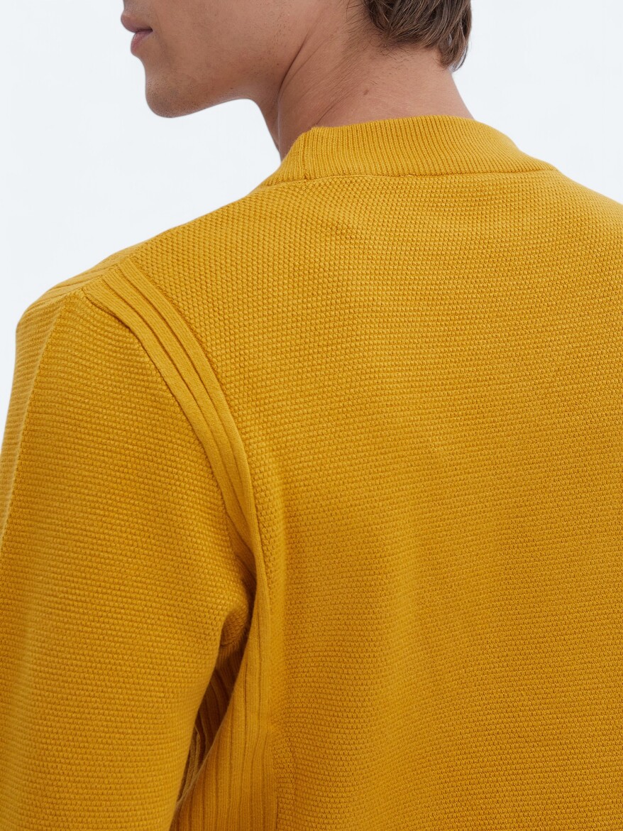 Yellow Knitwear Sweatshirt - 6