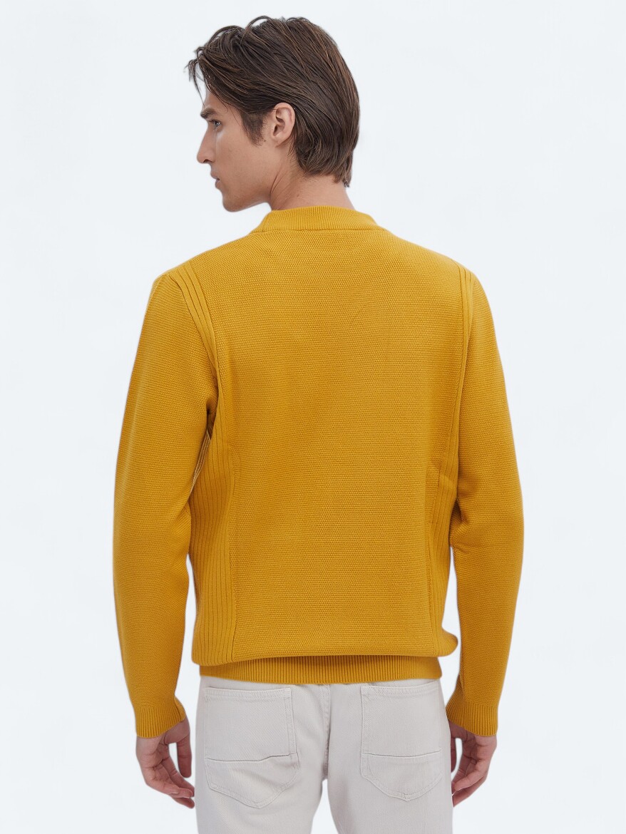 Yellow Knitwear Sweatshirt - 7