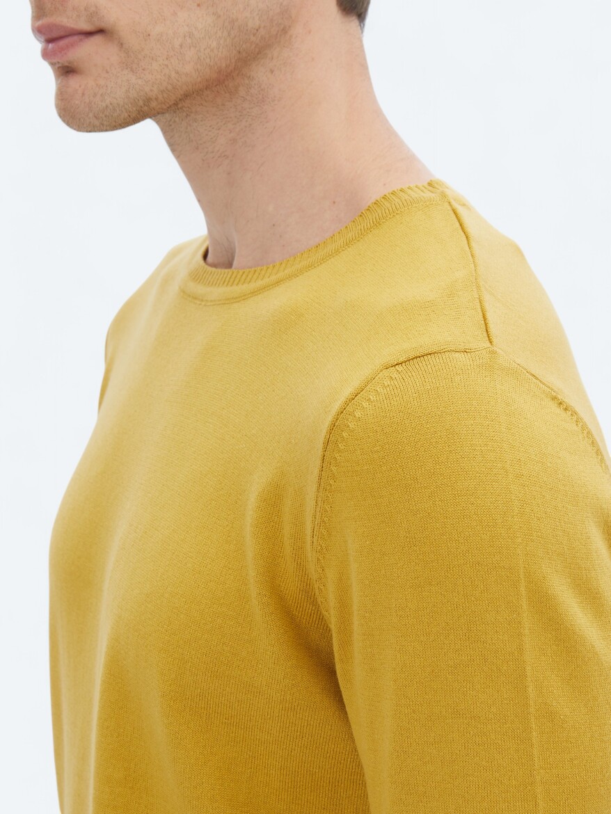 Yellow Knitwear Sweatshirt - 4