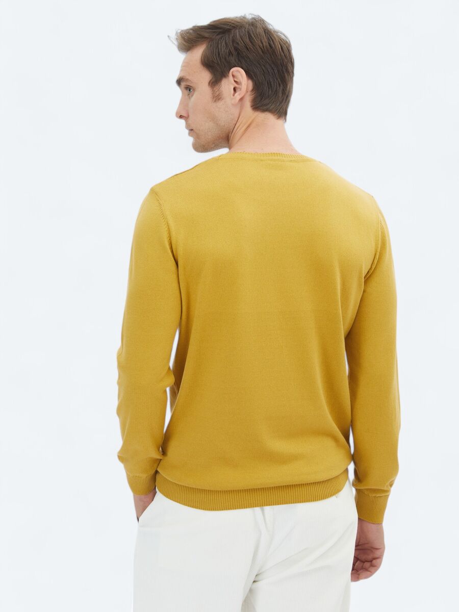 Yellow Knitwear Sweatshirt - 6