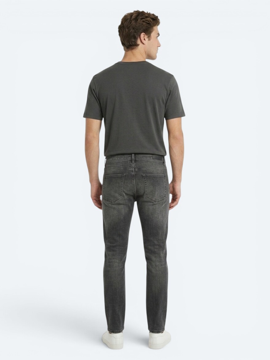 Yeşil Regular Fit Denim %100 Pamuk Pantolon - 5