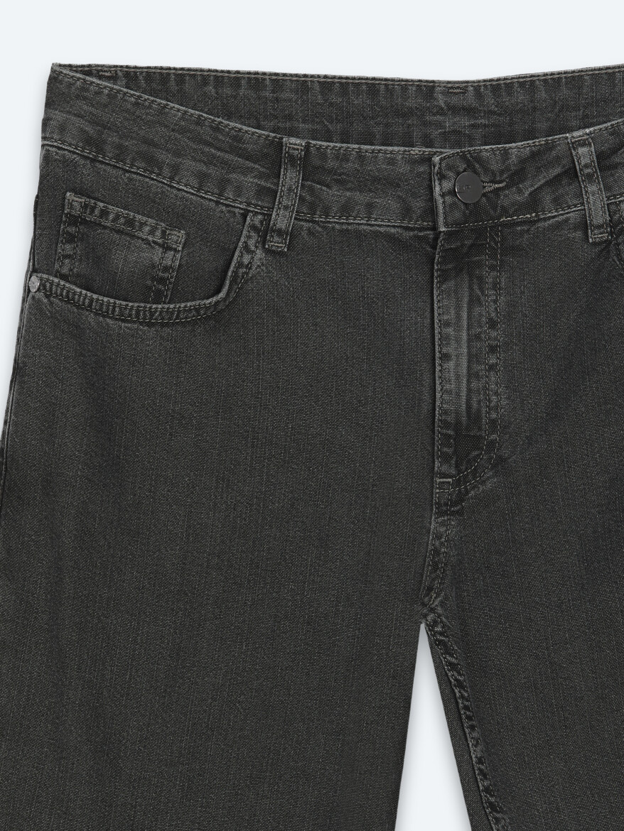 Yeşil Regular Fit Denim %100 Pamuk Pantolon - 7